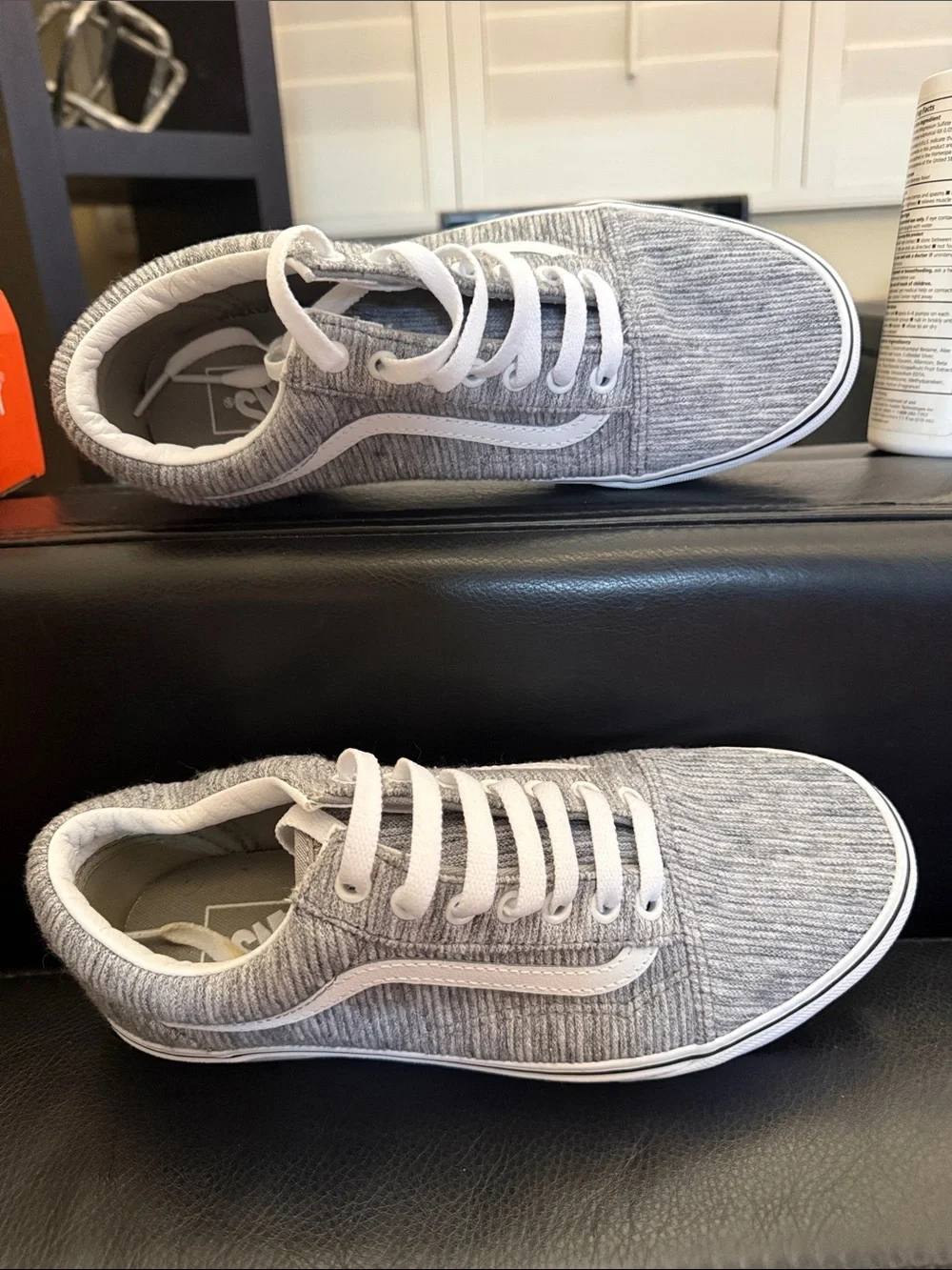 Vans gray textured